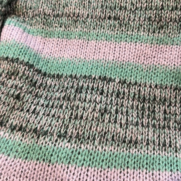 NWT Free People Alpaca Candy Stripe Tunic Sweater in Waterfalls Combo - Picture 8 of 8